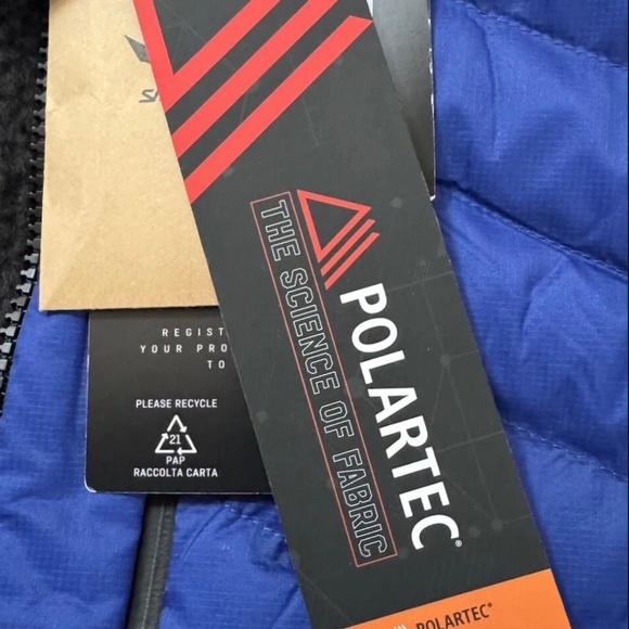 $400 Salewa Men Ortles Hybrid Rds 750 Down Wool Hybrid Jacket Blue Large EU 52 - Picture 2 of 9